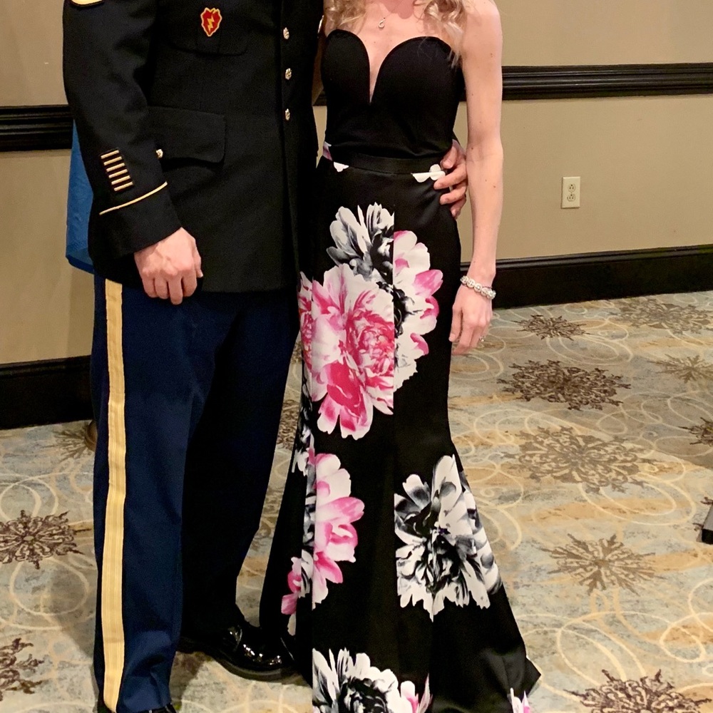 Two piece formal gown